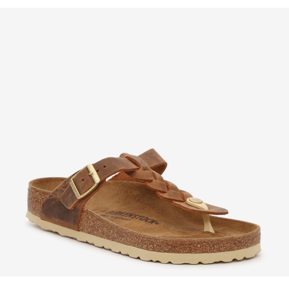 Birkenstock Gizeh braided cognac sandals- EU 38, US 7-7.5